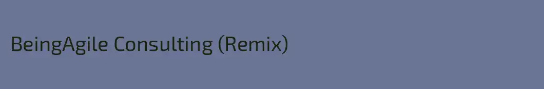BeingAgile Consulting (Remix)